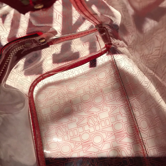 Michael Kors Rhea backpack red clear - Picture 6 of 8